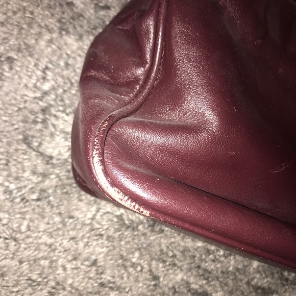 Plum colored Etienne Aigner leather purse - Picture 2 of 6